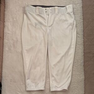 Mizuno Women's White Softball Cropped Pants